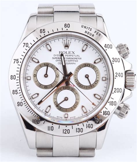 rolex daytona steel white or black dial|rolex daytona 116520 serviced by.